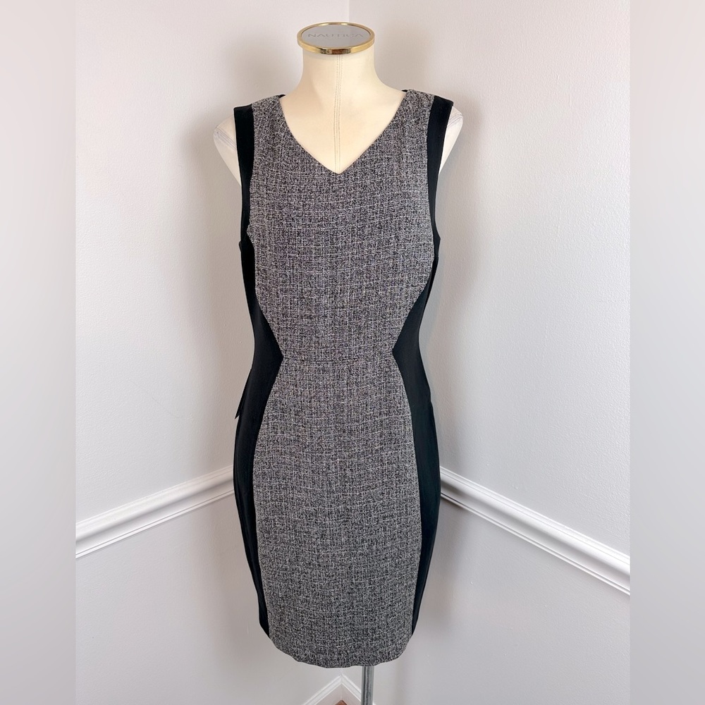THE LIMITED Sleeveless Black & White Business Career Sheath Dress NWT | Size 8